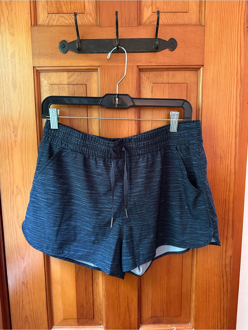 Women’s Kyodan Navy Space-Dye Athletic Shorts with Drawstring